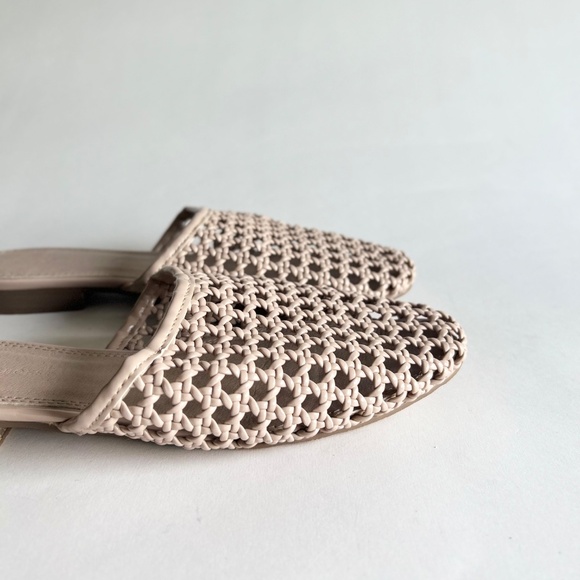 ASOS Shoes Cream Patent Leather Weaving Mules size 6 - Picture 4 of 13